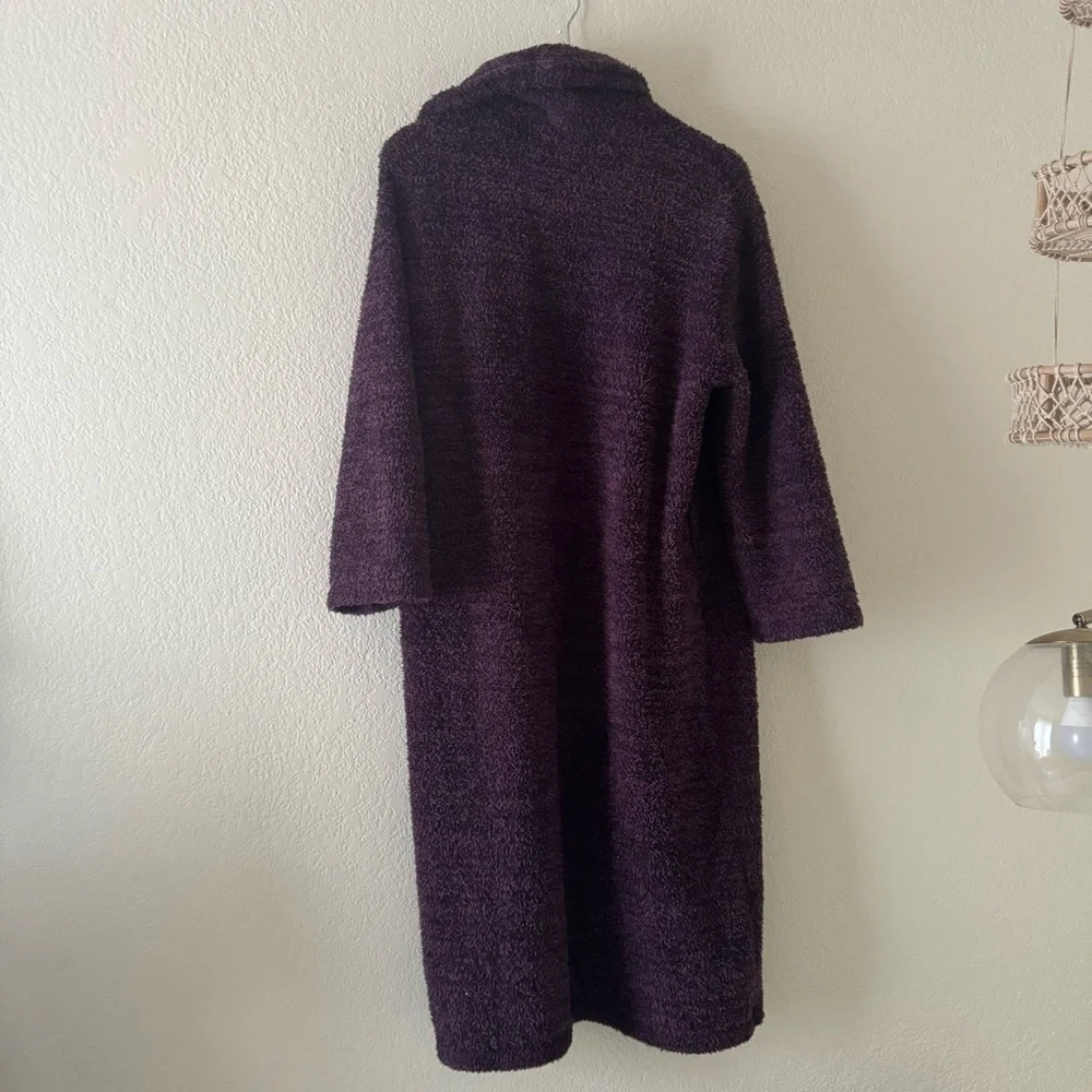 Barefoot Dreams Purple Cozychic Long Robe Size 1 Missing Belt